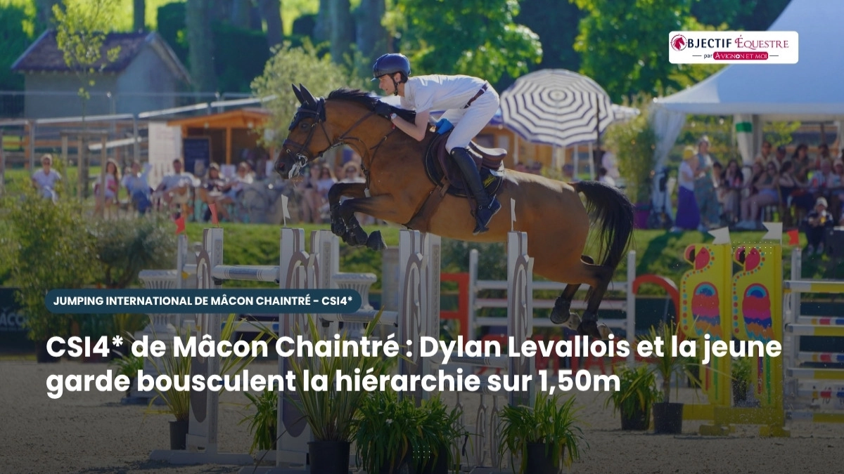 CSI4* Mâcon : Dylan Levallois et Bosty enflamment la 1,50m